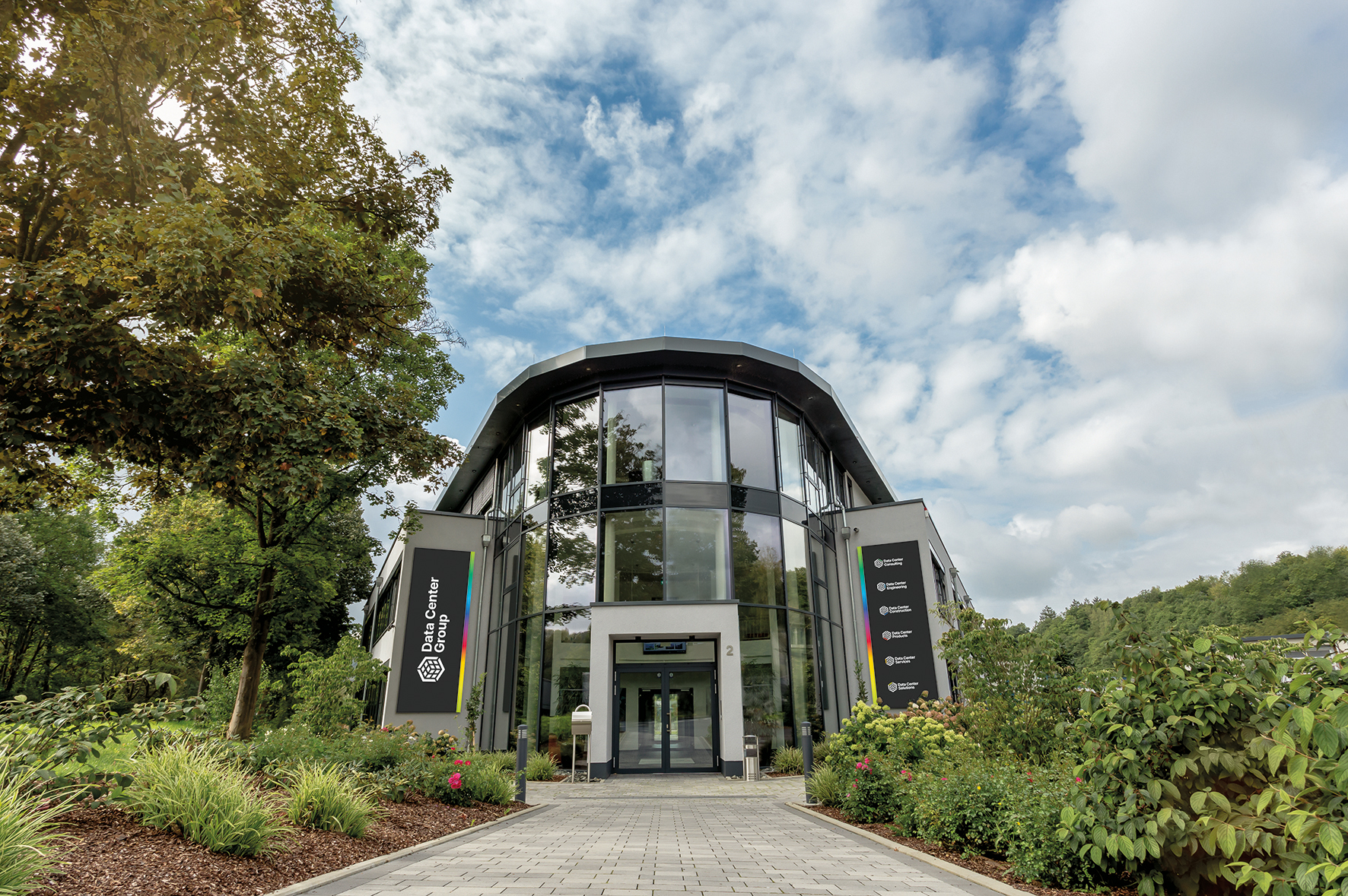 Main building of the Data Center Group in Wallmenroth